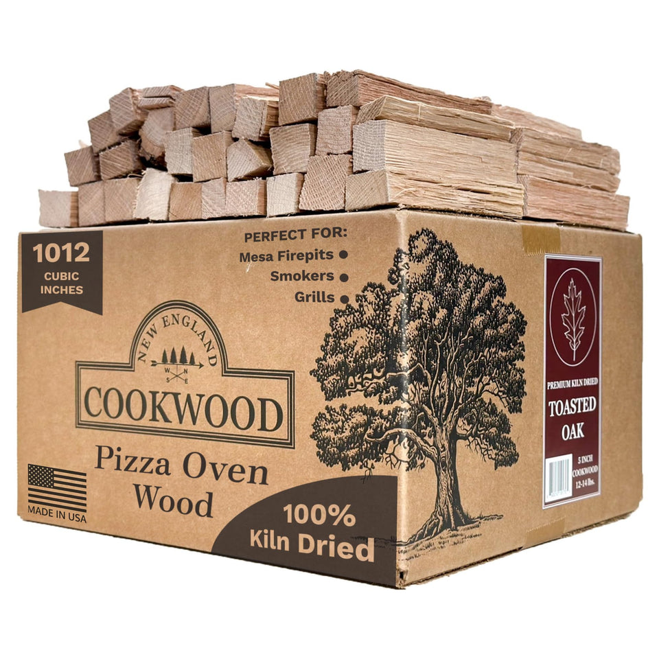 New England Cookwood toasted oak 5inch wood bundle for steady heat in grills.