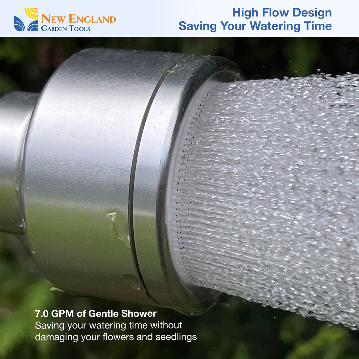 NEW ENGLAND GARDEN TOOLS all-aluminum wand for durable outdoor use