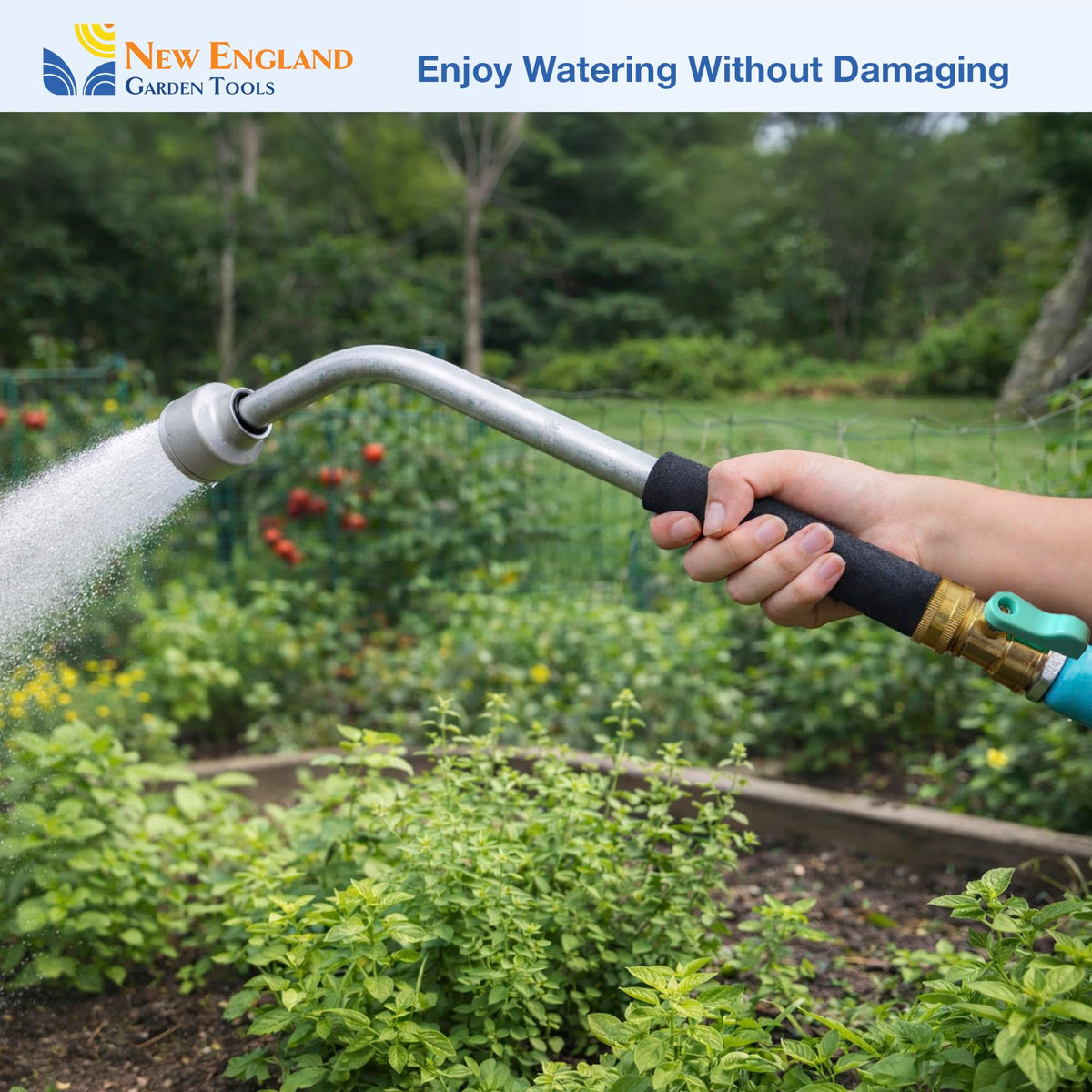 NEW ENGLAND GARDEN TOOLS flow-control valve for adjustable water output