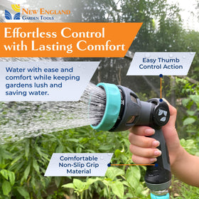 New England Water Tools high-flow nozzle for quick rinsing and heavy cleaning