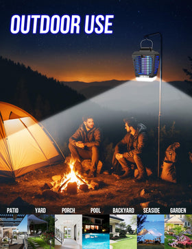 New Fi 4200V blue-violet light attracts pests while keeping the glow subtle.