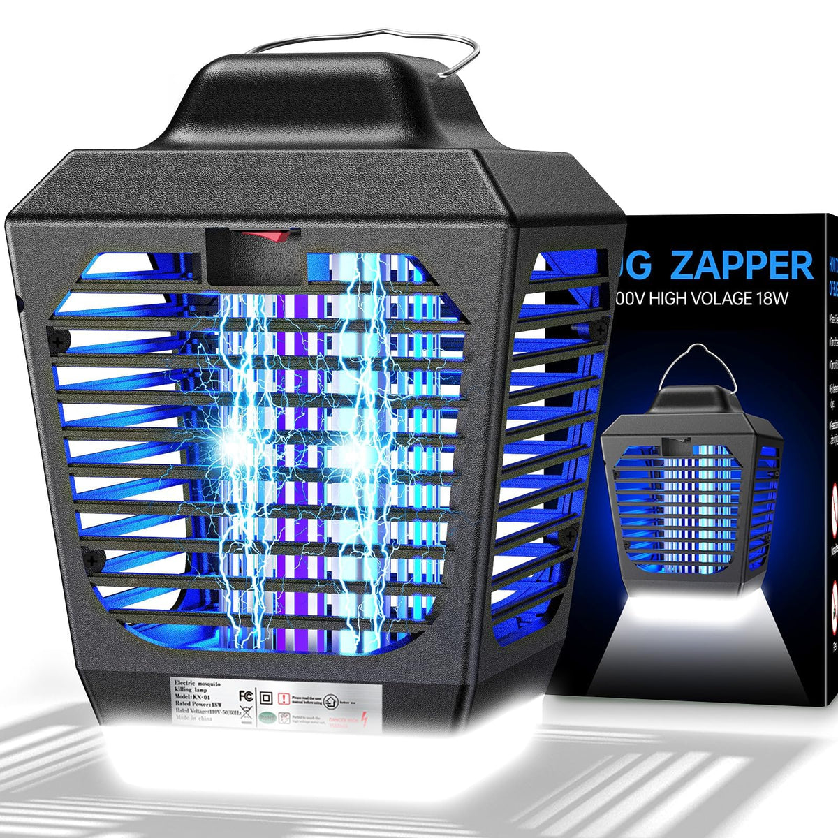 New Fi 4200V bug zapper with two-color tubes attracts mosquitoes and flies efficiently.
