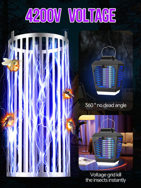 New Fi Bug Zapper LED light switch provides convenient outdoor illumination.