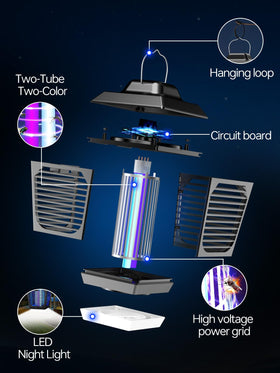 New Fi Bug Zapper night-time setup enhances outdoor evenings without pests.
