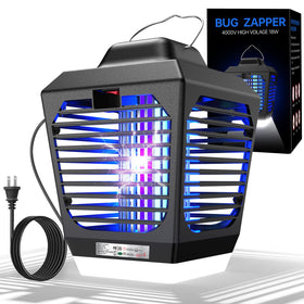 New Fi Bug Zapper outdoor light attracts mosquitoes with broad UV spectrum for trapping.