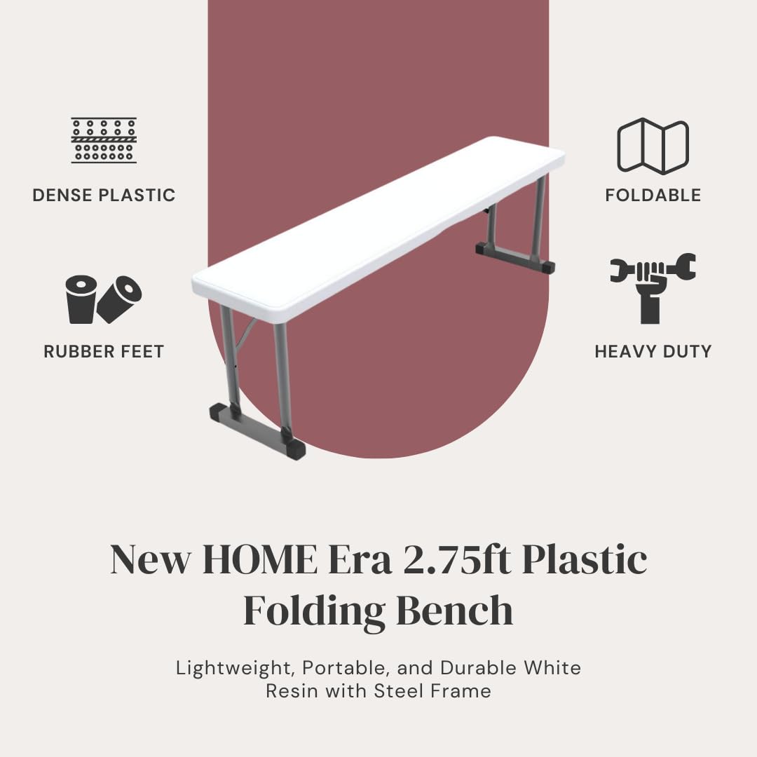 New Home Era bench with resin surface, waterproof and easy to wipe clean.
