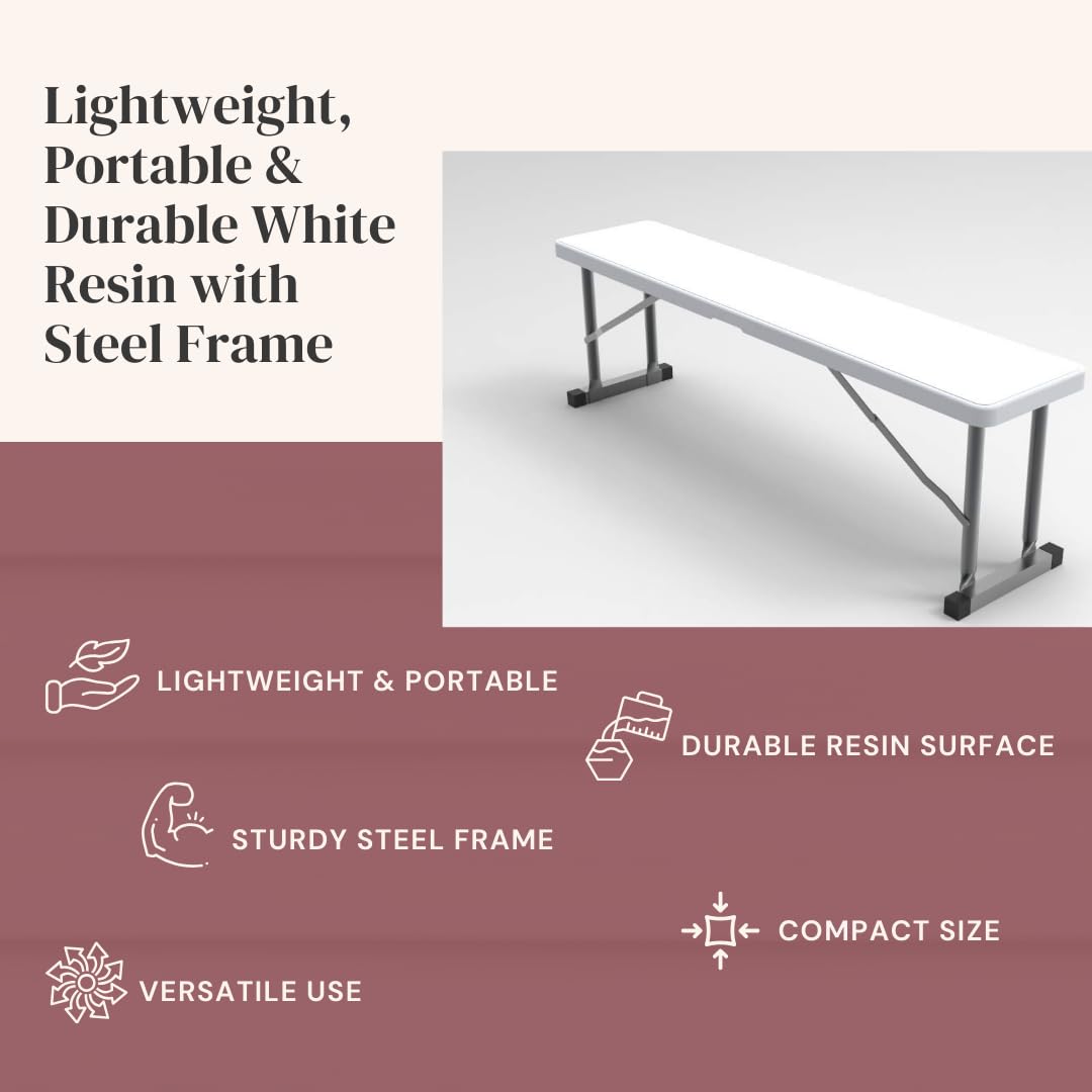 New Home Era bench features a sturdy powder-coated steel frame for stability.