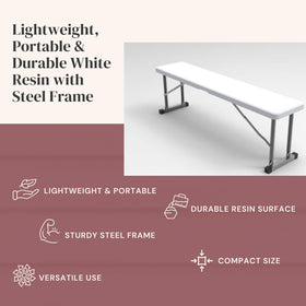 New Home Era bench features a sturdy powder-coated steel frame for stability.