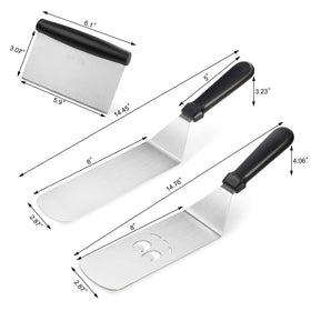 New Star Foodservice 1029161 dough scraper with high carbon stainless blade for easy cleanup