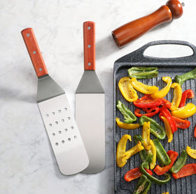 New Star Foodservice 36336 riveted wooden handle ensures secure grip