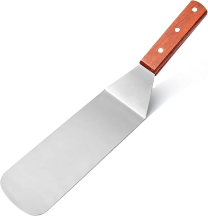 New Star Foodservice 36336 wood-handle grill turner with durable grip for everyday grilling