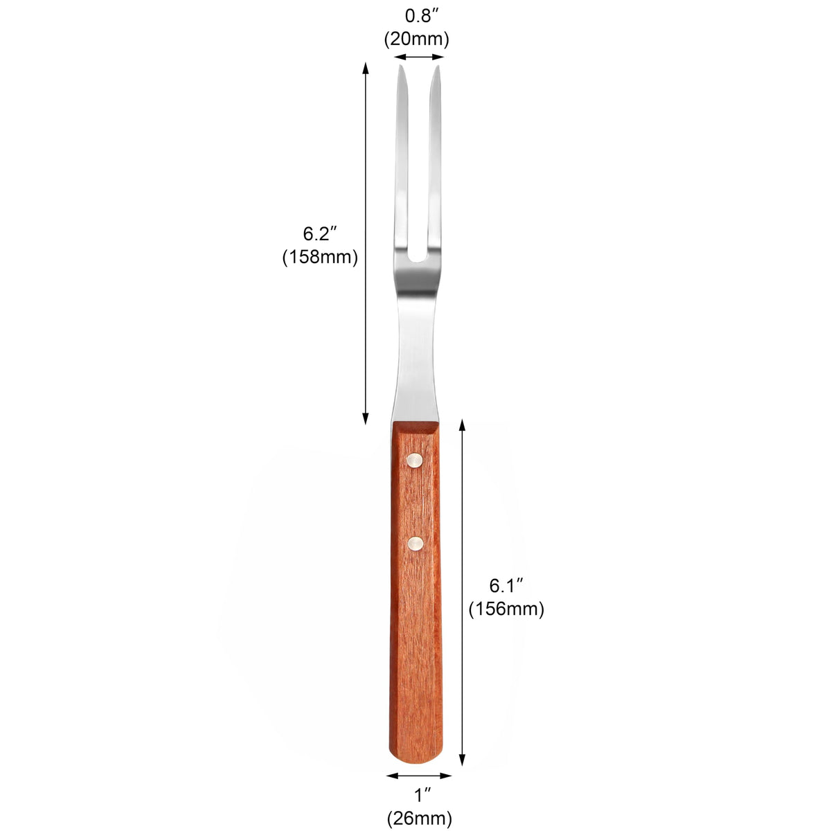 New Star Foodservice BBQ fork easy to clean by hand wash.