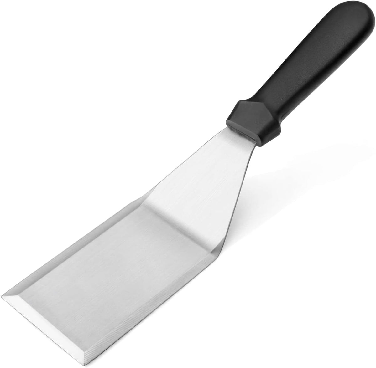 New Star Foodservice hamburger turner with cutting edge for precise flipping