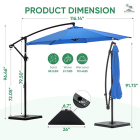 NEWBULIG four plastic bases deliver solid outdoor stability