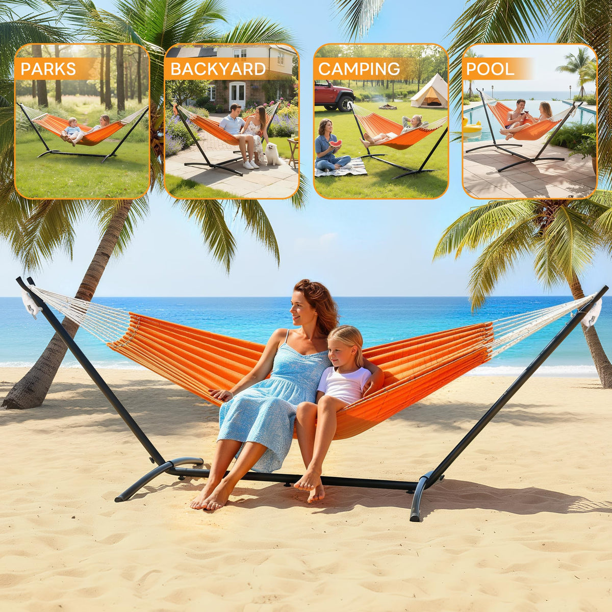 NEWBULIG hammock stand easy assembly with included hardware