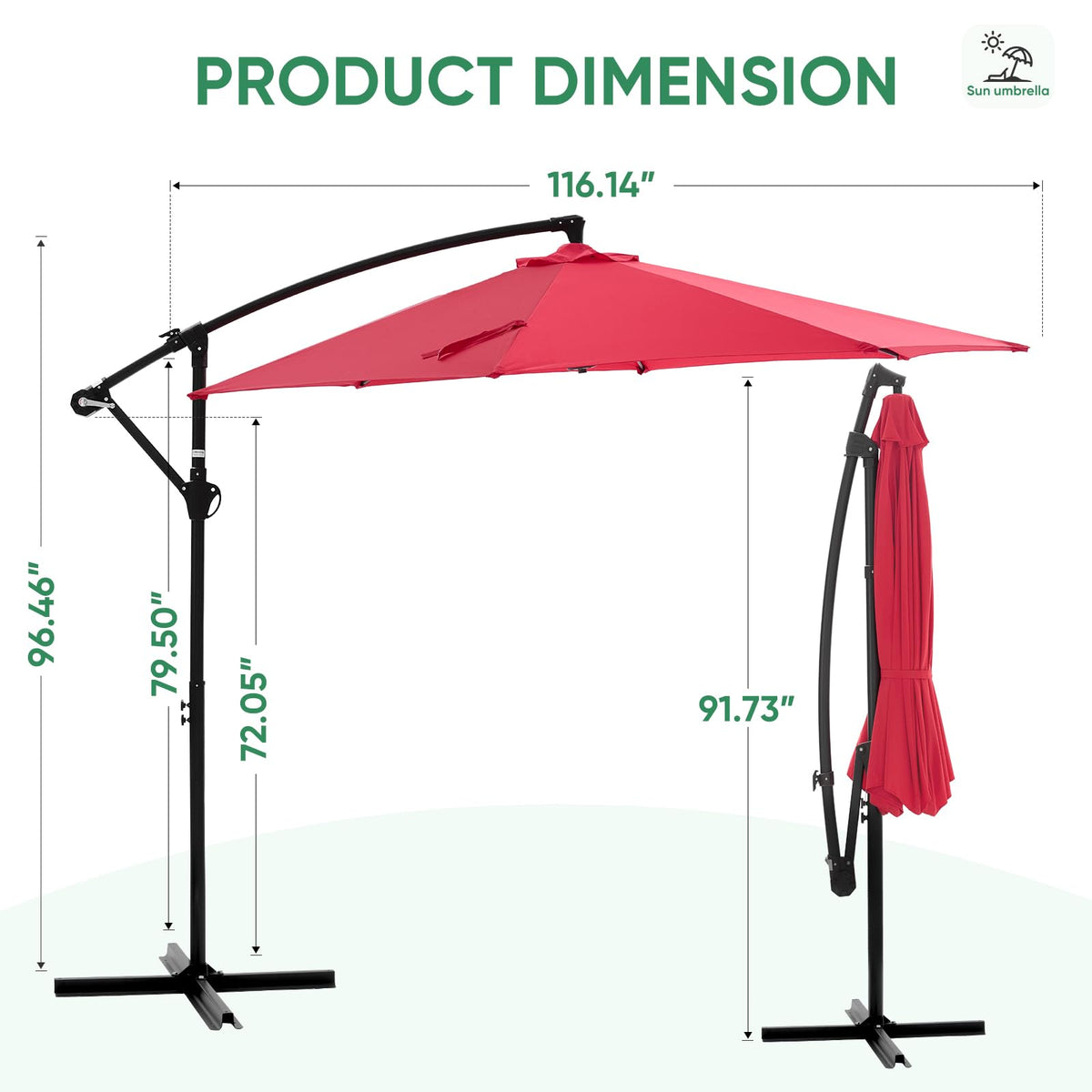 Ideal for garden, deck, and poolside shade with NEWBULIG
