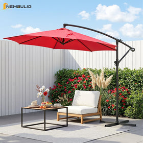 NEWBULIG crank mechanism shows easy tilt and height adjustment