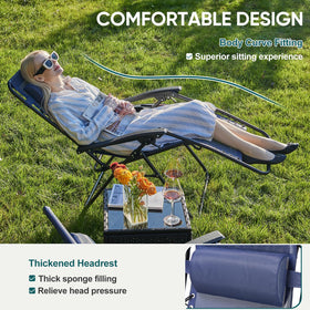 NEWBULIG chair folded for compact transport, ideal for camping and beach days