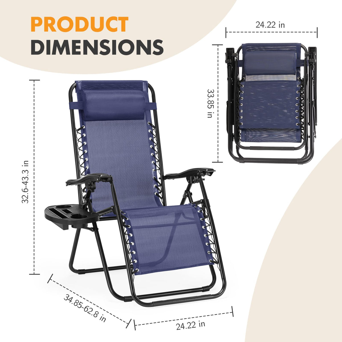 NEWBULIG chair for lawn and patio, versatile for poolside lounging