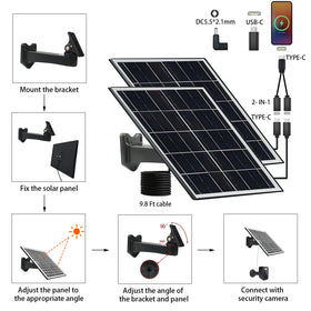 NEWCONNY 360-degree adjustable bracket optimizes sun exposure