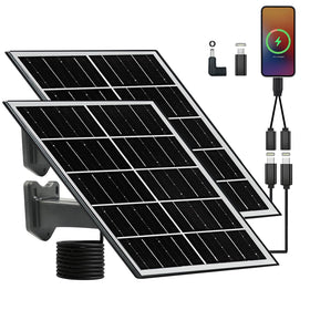 NEWCONNY 16W solar panel with Type-C dual connection for versatile charging