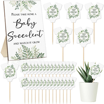 Newcotte baby shower wooden sign with stand for tabletop decor