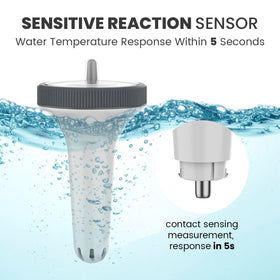 Newentor device provides 30-second updates for fast pool temperature checks.