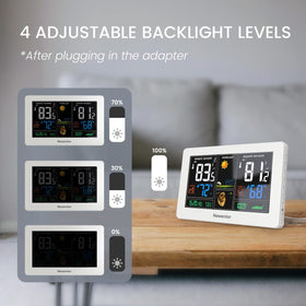 Newentor backlight adjustable for easy viewing in any lighting.