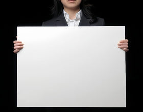 Newflager 18x24 sign board ideal for garage sale ads, easy to cut.