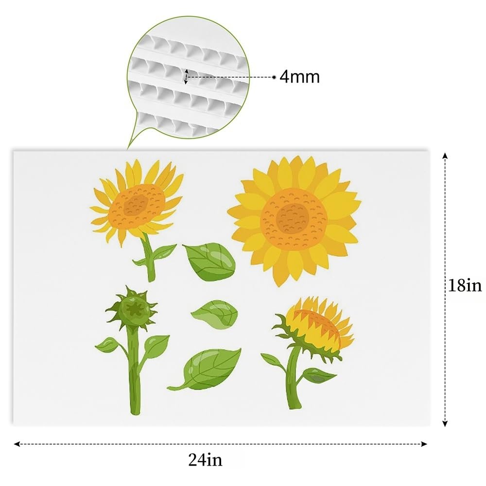 Newflager 18x24 sign blank board used for open house signage, waterproof and reusable.