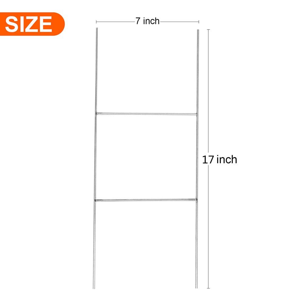 Newflager H-stake angled view highlighting sturdy construction for wind resistance