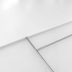 Newflager H-stake closeup galvanized coating ensuring longevity and rust protection