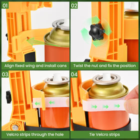 NEWFLY extension pole angle adjustment up to 115 degrees for precise reach.