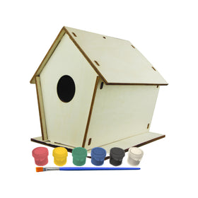 Newhouse Hardware birdhouse kit front view for a fun family DIY project