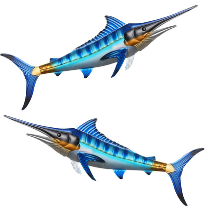 Newinhome Ocean Dreams Swordfish wall art left panel for outdoor decor