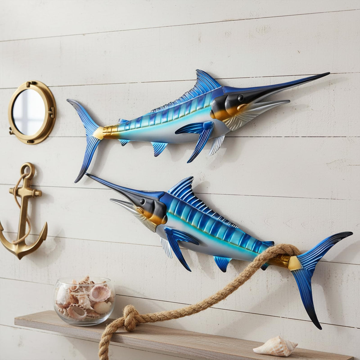 Newinhome Ocean Dreams Swordfish wall art outdoor-ready installation