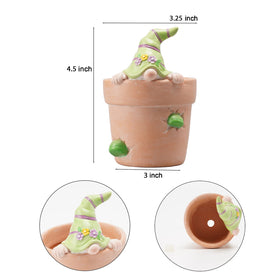 Newman House Studio hand-painted Easter pot with vibrant details