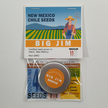 NewMexicoSeed Big Jim chili seeds from Hatch ready for large 8-12 inch peppers.