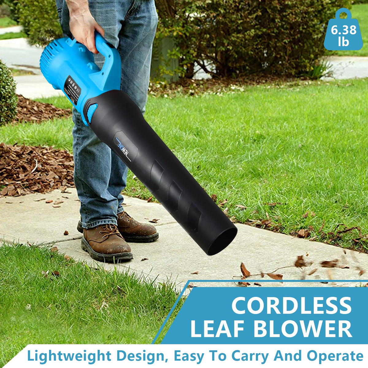 NewOne Big Leaf Blower five-speed control for precise cleaning.