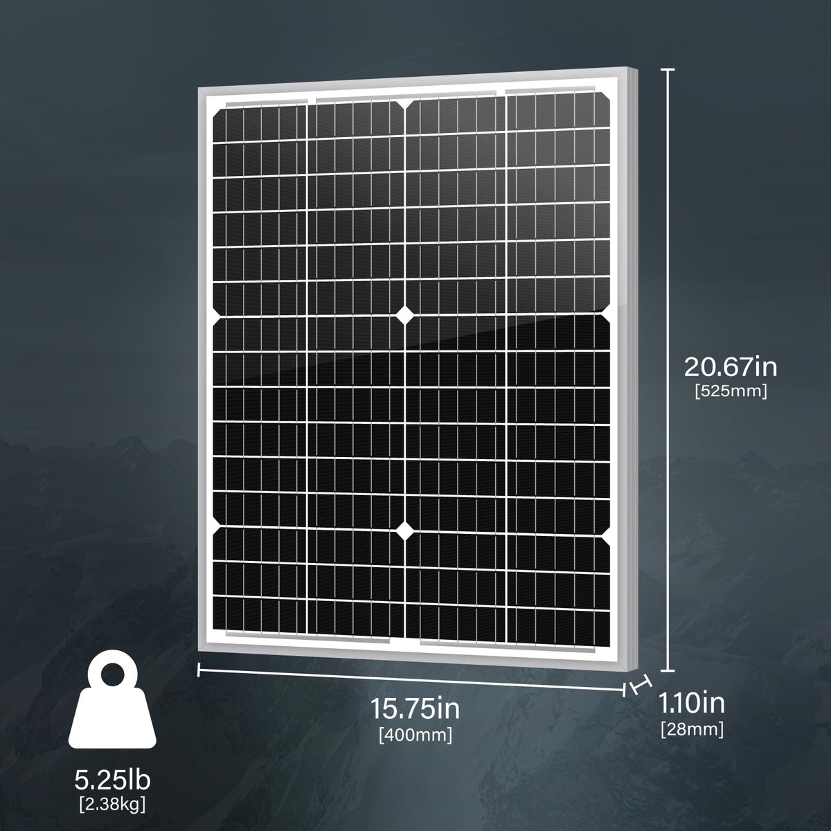 Newpowa 35W back view highlighting rugged frame for outdoor use.