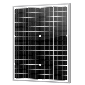 Newpowa 35W panel front view for off-grid RV installations.