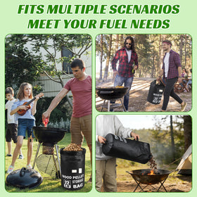 NewShot portable outdoor pellet storage ideal for camping and patio use