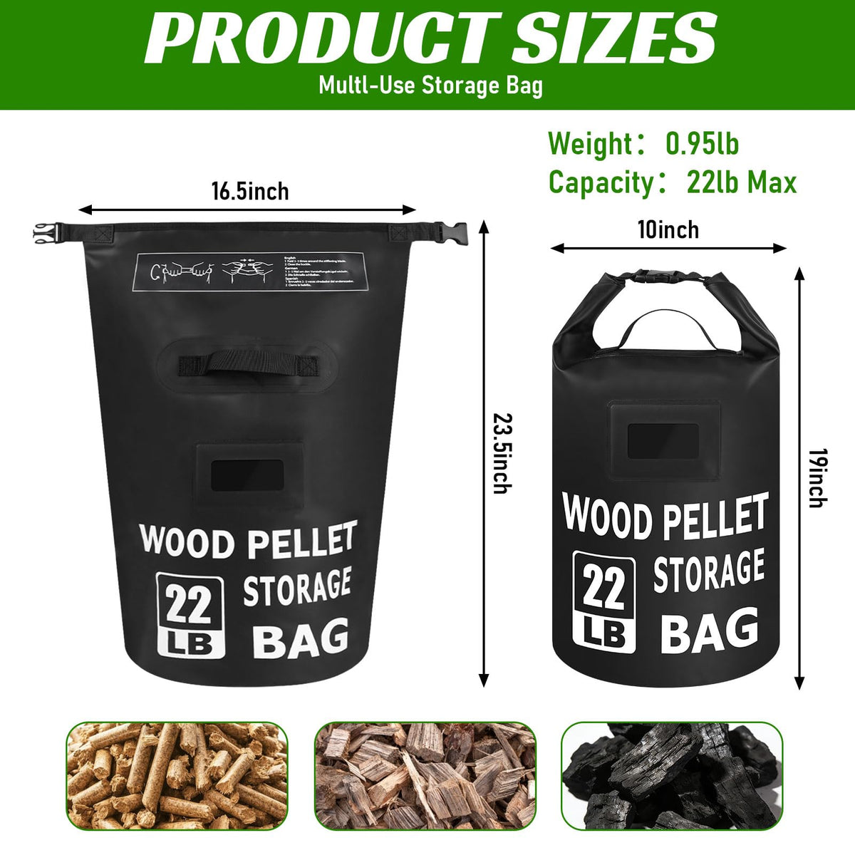 NewShot roll-top closure seals out moisture and air for dry storage