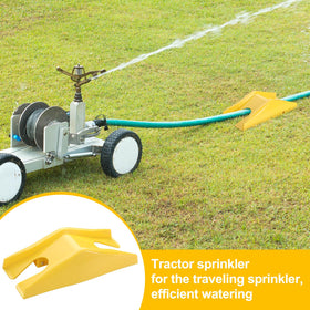 Newtay traveling tractor sprinkler compact dimensions for small gardens.