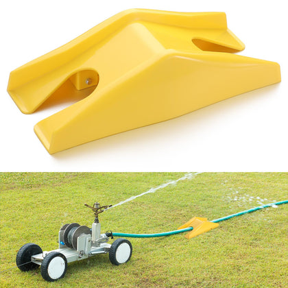 Newtay traveling tractor sprinkler front view showing visibility and coverage cue.