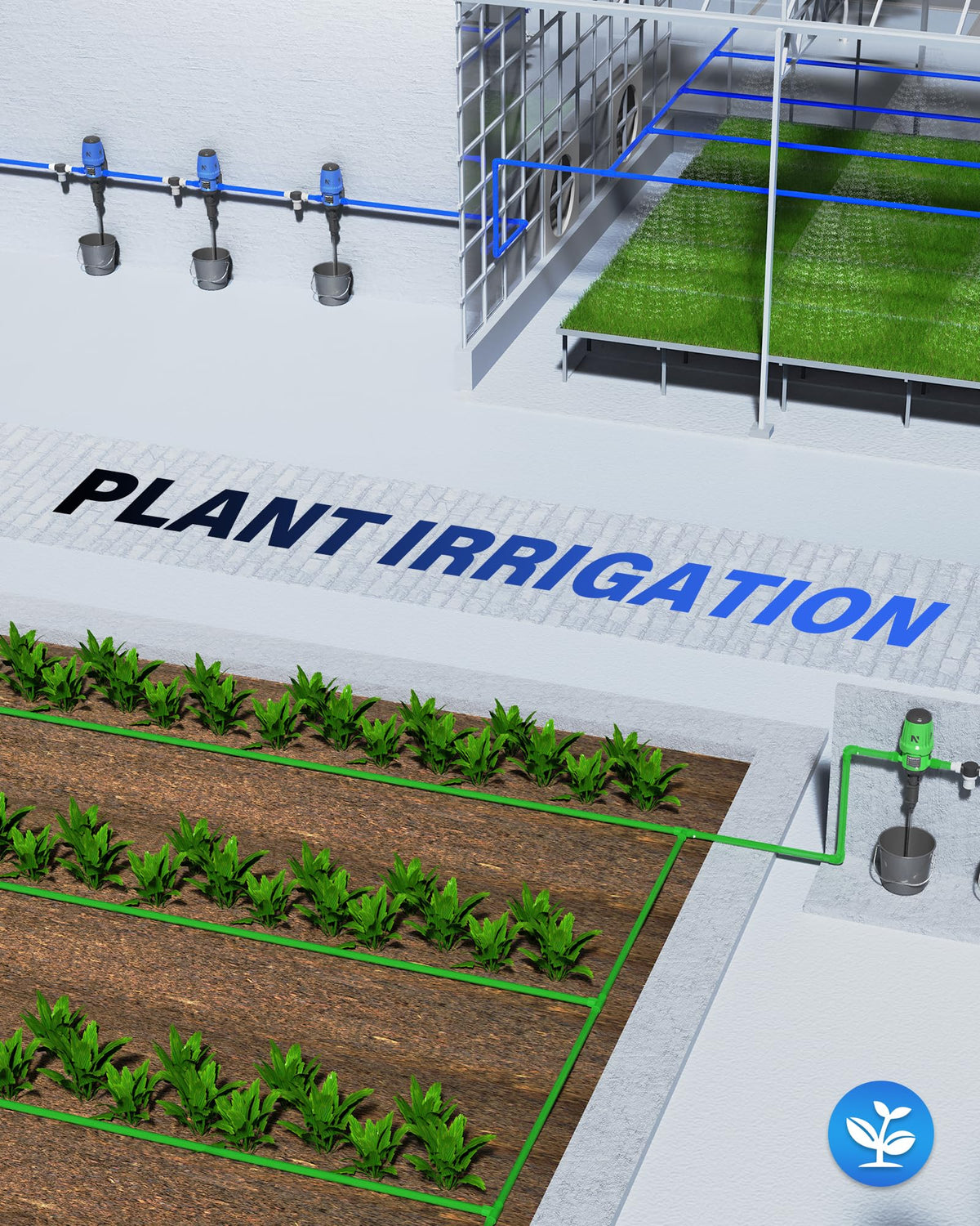 NEWTRY fertilizer injector operates across 2.9–87 PSI in greenhouse setups