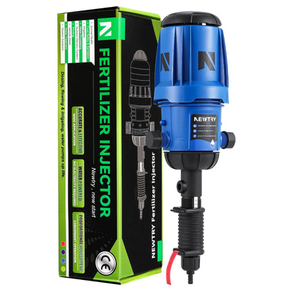 NEWTRY fertilizer injector with water-powered doser and sturdy connection for drip systems