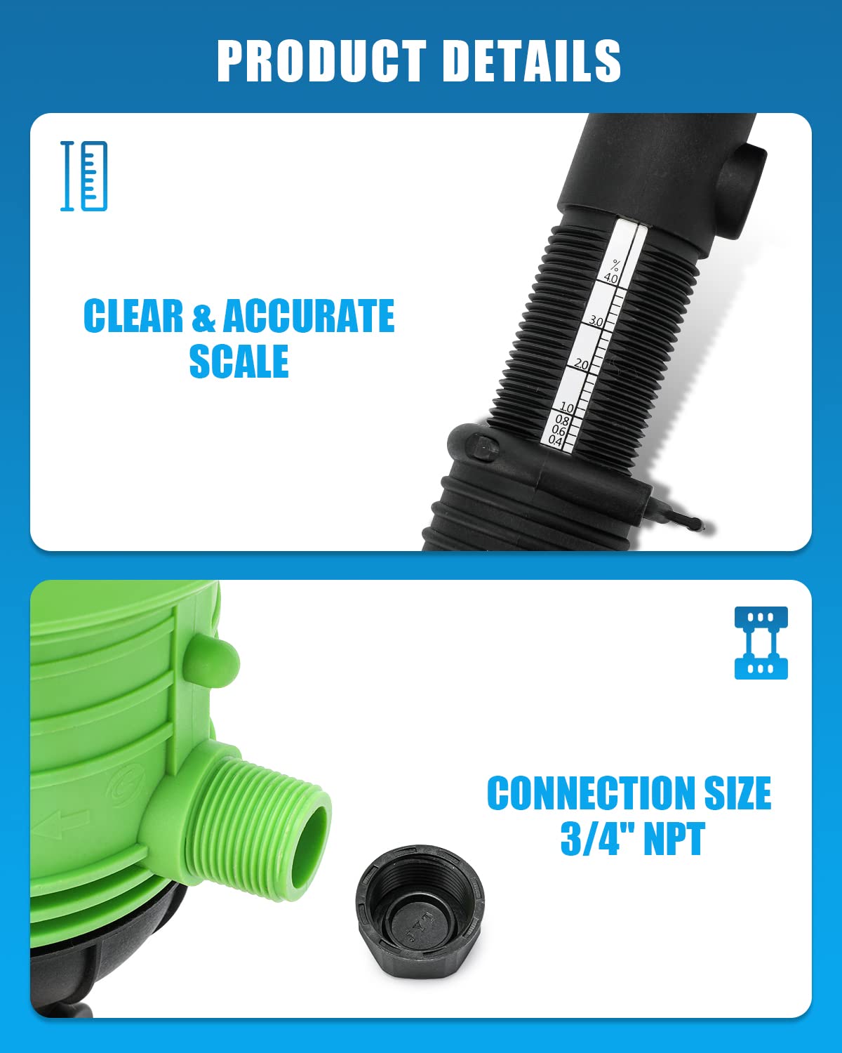 Newtry injector dosing mechanism in action shows consistent liquid mixing