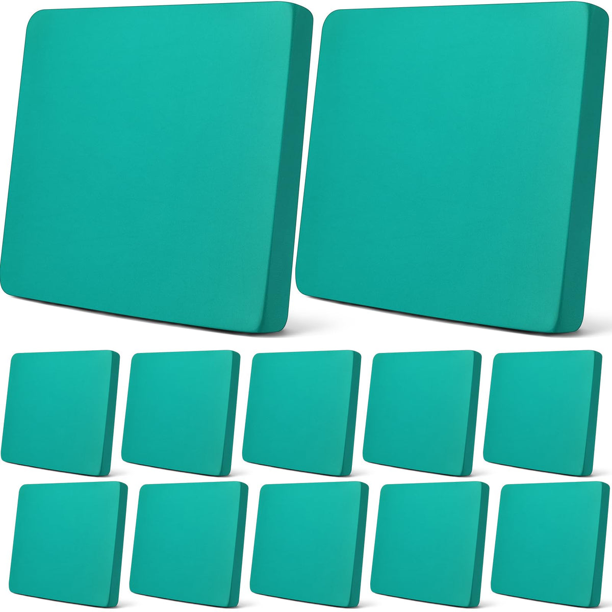 Newwiee 12 piece cushion covers in peacock blue protect outdoor cushions