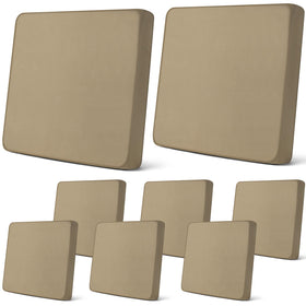 Newwiee 8Pcs patio cushion covers on sofa protect cushions from spills and wear